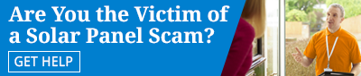 Click to contact us if you've been the victim of a solar panel scam